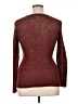 Coldwater Creek Metallic Burgundy Pullover Sweater Size 14 - photo 2