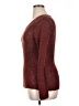 Coldwater Creek Metallic Burgundy Pullover Sweater Size 14 - photo 5