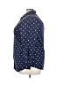 Roaman's Polka Dots Blue 3/4 Sleeve Button-Down Shirt Size 22 - photo 5