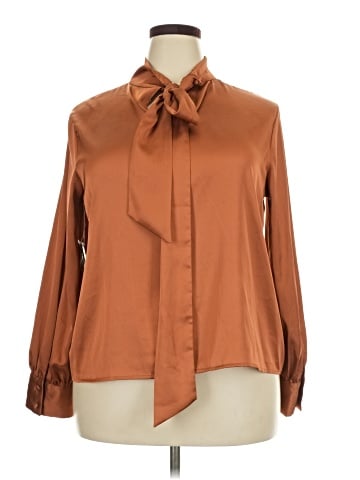 Worthington Long Sleeve Blouse (view 1)