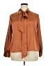 Worthington Brown Long Sleeve Blouse Size XXL Petite - photo 1
