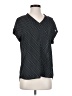 Pleione Black Short Sleeve Blouse Size S - photo 1