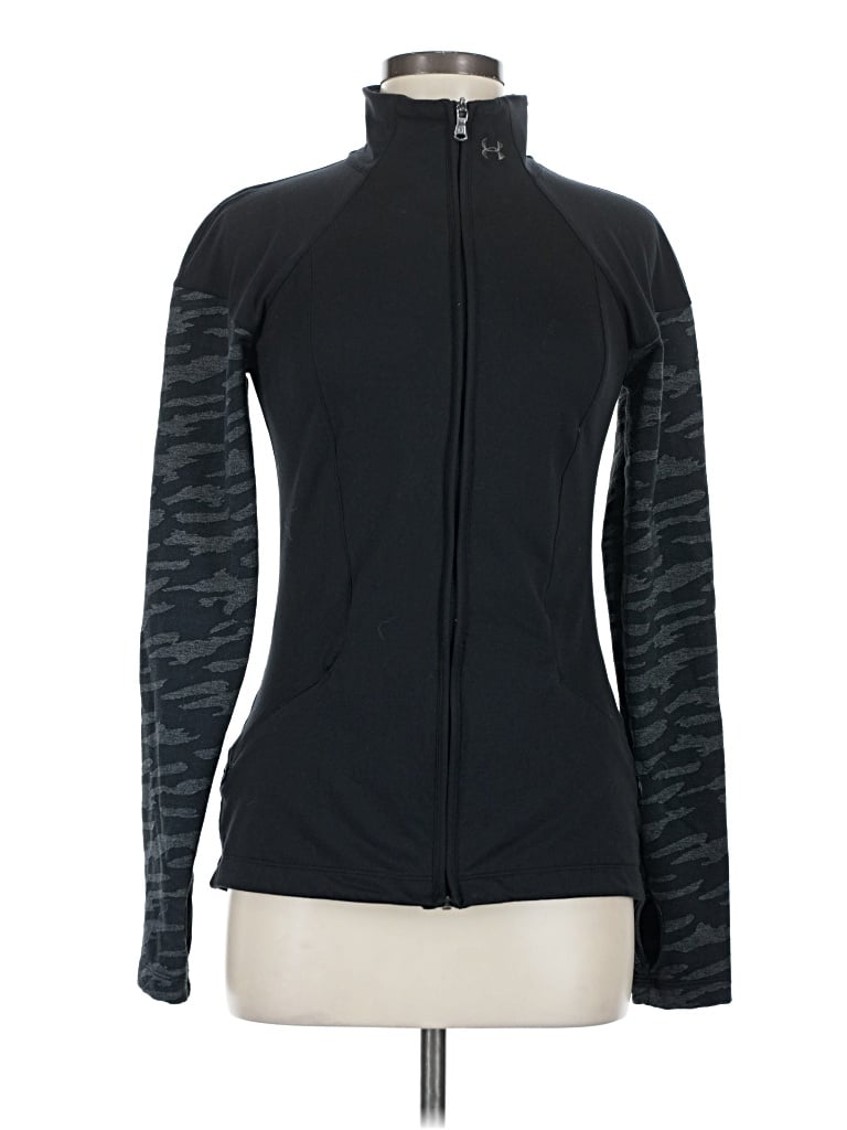 Pre-owned Under Armour Cardigan Sweater In Black