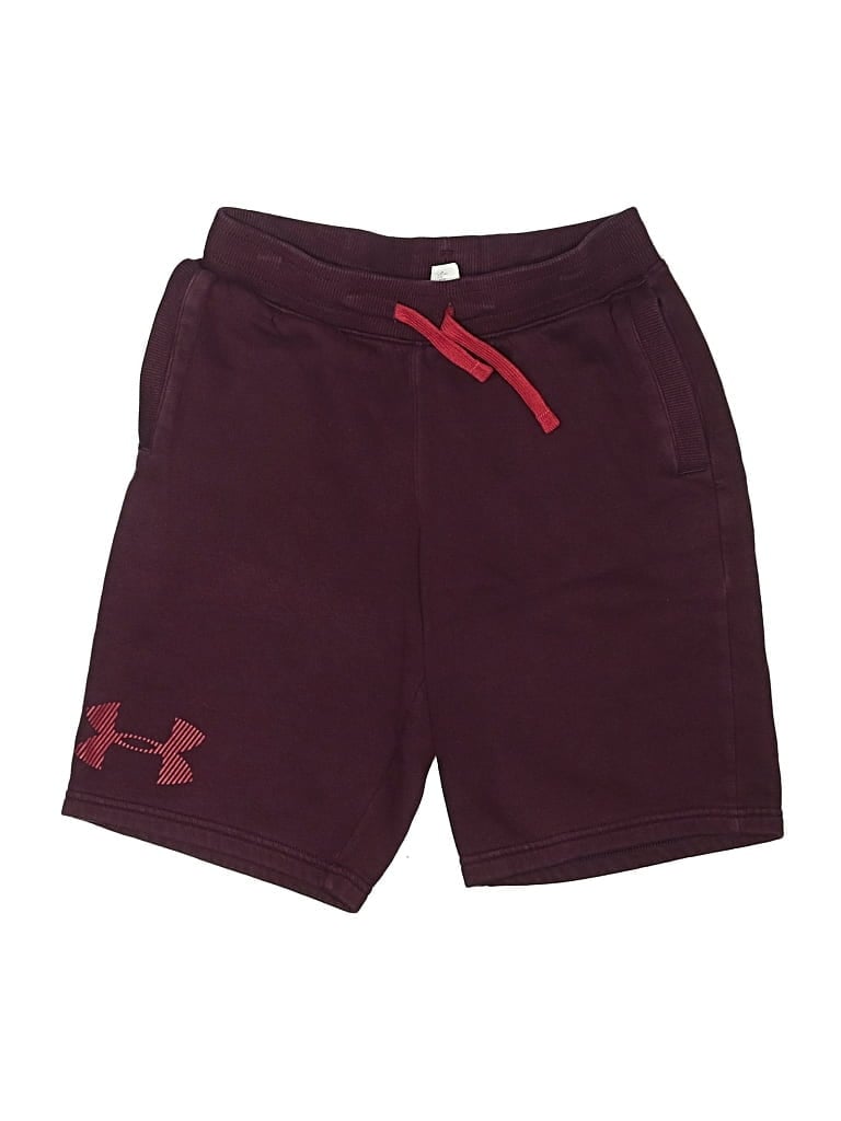 Pre-owned Under Armour Kids' Athletic Shorts In Burgundy
