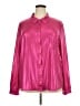 Lilypad Metallic Pink Long Sleeve Blouse Size 3X - photo 1