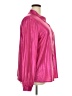 Lilypad Metallic Pink Long Sleeve Blouse Size 3X - photo 4