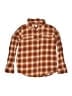 Old Navy 100% Cotton Plaid Brown Orange Long Sleeve Button-Down Shirt Size XL (kids) - photo 1