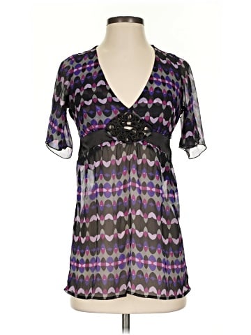 Charlotte Russe Short Sleeve Blouse (view 1)