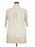 Hannah Ivory Short Sleeve Blouse Size 2X - photo 2