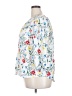 St. John's Bay Floral White 3/4 Sleeve Blouse Size XXL - photo 5