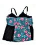 Catherines Floral Teal Swimsuit Top Size L - photo 2