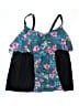 Catherines Floral Teal Swimsuit Top Size L - photo 1
