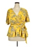 Cato Yellow Short Sleeve Blouse Size 18 - 20 - photo 1