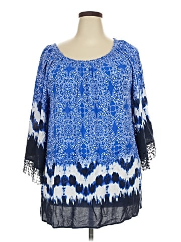 Ruby Rd. 3/4 Sleeve Blouse (view 1)