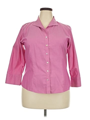 Coldwater Creek 3/4 Sleeve Button-Down Shirt (view 1)