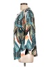 Ofeefan Tropical Teal 3/4 Sleeve Blouse Size L - photo 5