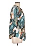 Ofeefan Tropical Teal 3/4 Sleeve Blouse Size L - photo 4