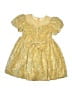 Unbranded 100% Polyester Yellow Gold Dress Size 7 - photo 2