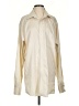 Joseph Abboud Color Block Ivory Long Sleeve Button-Down Shirt Size EU 36 / US 6 - photo 1