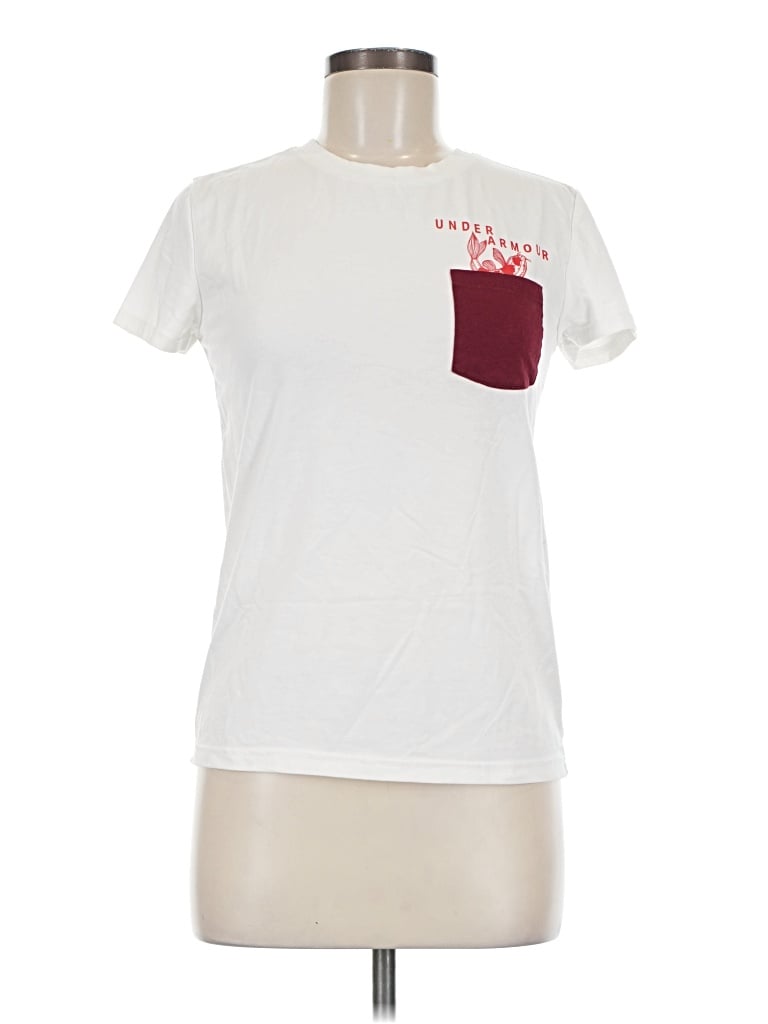 Pre-owned Under Armour Short Sleeve T-shirt In White