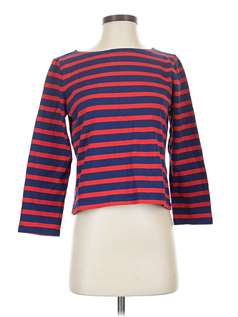 Pre-owned Jcrew 3/4 Sleeve T-shirt In Red
