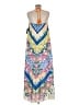 Boston Proper 100% Polyester Print Blue Casual Dress Size M - photo 2