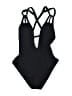 Becca Solid Black One Piece Swimsuit Size M - photo 1
