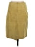 Mango 100% Leather Tan Leather Skirt Size XS - photo 2