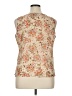 Notations 100% Polyester Tan Sleeveless Blouse Size XL - photo 2