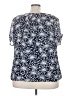 Roz & Ali 100% Polyester Blue Short Sleeve Blouse Size 3X - photo 2