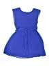 Amy's Closet 100% Polyester Solid Blue Dress Size 7 - photo 2