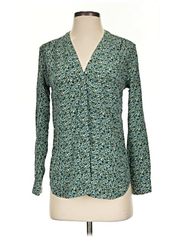 Steven Alan Long Sleeve Silk Top (view 1)