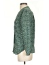 Steven Alan 100% Silk Polka Dots Green Teal Long Sleeve Silk Top Size S - photo 5