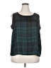 JM Studio 100% Polyester Teal Sleeveless Blouse Size 2X - photo 1