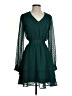 Emerald Sundae 100% Polyester Green Casual Dress Size XS - photo 1