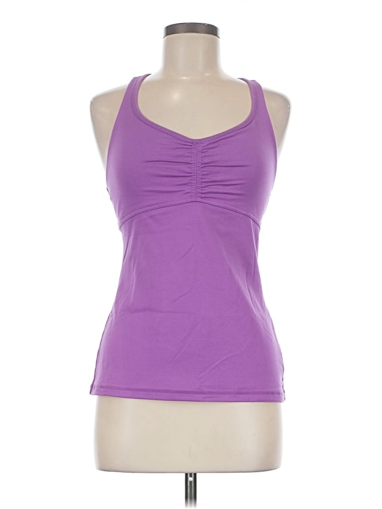 Pre-owned Prana Tank Top Purple Halter Neckline Tops