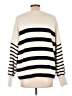 Madewell 100% Cotton Stripes Ivory Pullover Sweater Size L - photo 2