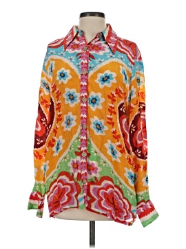 Farm Rio For Anthropologie Long Sleeve Blouse