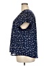Monday Fun 100% Polyester Stars Blue Short Sleeve Blouse Size 3X - photo 5