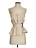 Zara Tan Sleeveless Blouse Size M - photo 1