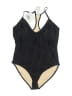 Fabletics Houndstooth Black One Piece Swimsuit Size M - photo 1