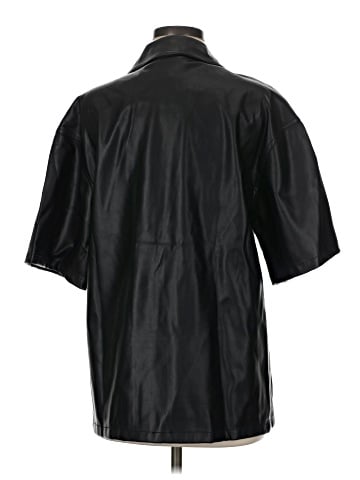 Topshop Short Sleeve Button-Down Shirt (view 2)