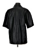 Topshop 100% Polyurethane Black Short Sleeve Button-Down Shirt Size 8 - photo 2