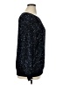 Lafayette 148 New York 100% Nylon Stars Black Pullover Sweater Size XL - photo 4