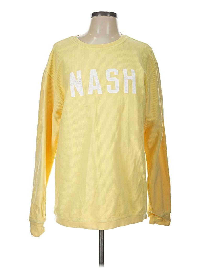 Pre-owned Assorted Brands Long Sleeve T-shirt In Yellow