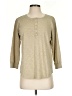 Mod-O-Doc 100% Cotton Tan 3/4 Sleeve Top Size Sm (1) - photo 1