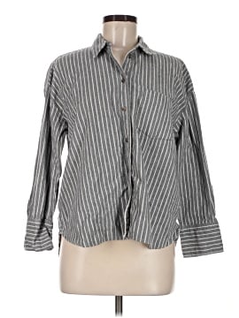 Madewell Flannel Westward Shirt in Stripe (view 1)