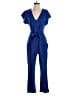 Express Solid Blue Jumpsuit Size S - photo 1