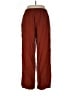 Old Navy Solid Red Burgundy Linen Pants Size L - photo 2