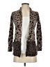 Philosophy Dane Lewis Animal Print Brown Cardigan Size P (petite) - photo 1